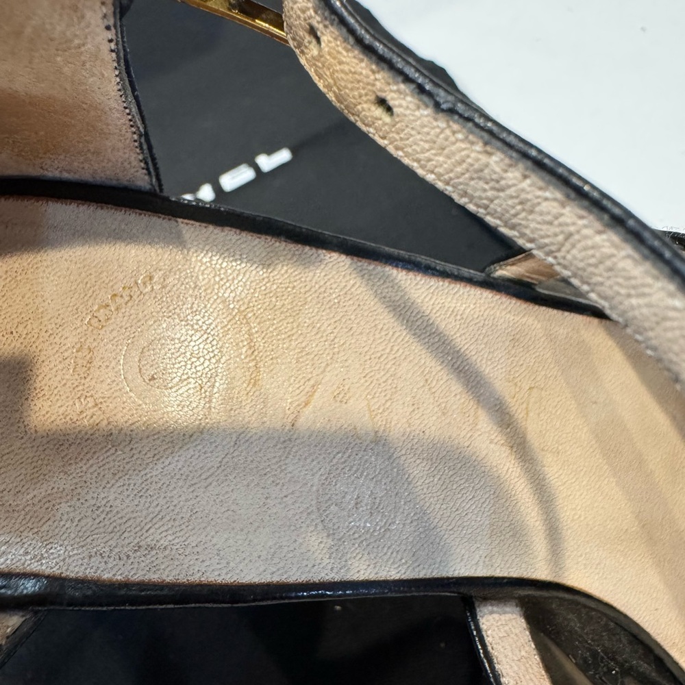 Authentic Chanel Black Chevron Women's Shoes - Picture 9 of 15